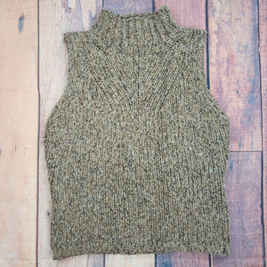 Max Studio Knitted Sleeveless Tan shirt Size S